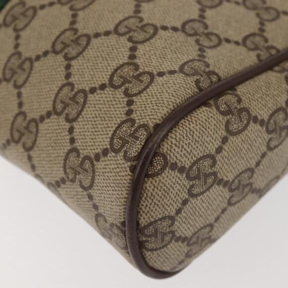 GUCCI GG Supreme Web Sherry Line Clutch Bag PVC Beige 156 01 012 Auth th6330 - Picture 14 of 16